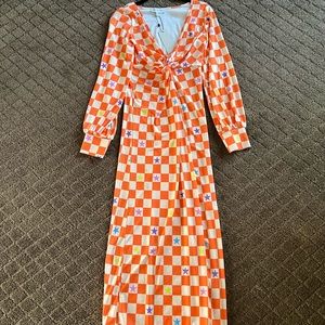 Never Fully Dressed Checkerboard Dress